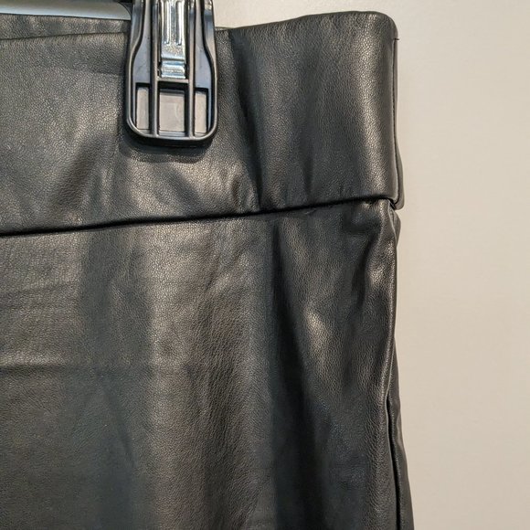 J Crew Vegan Faux Leather Pants Women's XXL Black Pull On NWT - Picture 4 of 16